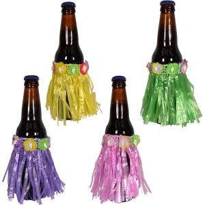 Beistle Kitchen Drink Hula Skirts, Multicolored, 0 US(4 Piece)