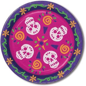 Day Of The Dead Plates (Pack of 3)