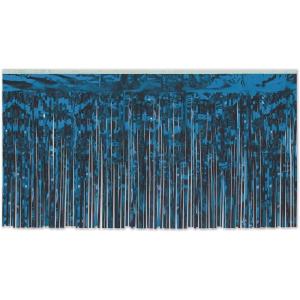 Metallic Table Skirting, Blue