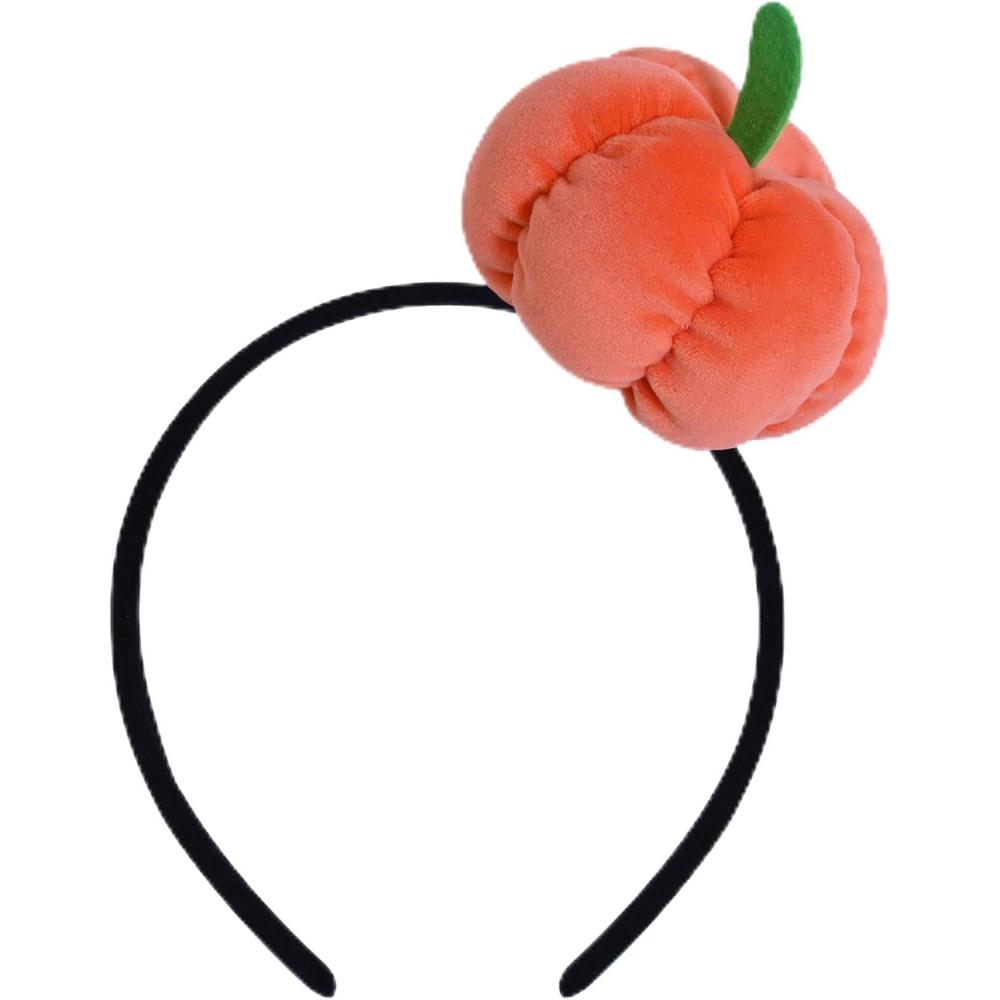 image:imageBeistle Pumpkin Headband Plush Orange Pumpkin Hair Accessory on Black Headband Fall Harvest Halloween Costume Wearable Accessory for Autumn Parties and Thanksgiving Festivals Photo Booth Prop