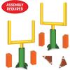 Beistle 3-D Football Goal Post Centerpieces – 2 Pack, Printed Cardboard Table Decorations with Goal Posts, Field Pylons & Footballs for Watch Parties, Sports Themes & Touchdown Event Displays, 11″