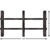 Beistle 3-D Halloween Fence Prop – Freestanding Cardboard Barrier Decoration, Rustic Spooky Scene Display Prop for Halloween Parties, Haunted Houses, Photo Backdrops & Indoor Events, 3′ 8″ x 6′ 7″