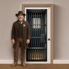 Beistle Jail Cell Door Covers – 2 Pack, All-Weather Thin Plastic Prison Bar Decorations, Realistic Lockup Entrance Panels for Halloween Scenes, Haunted Displays & Mugshot Photo Backdrops, 6′ x 30″