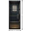 Beistle Jail Cell Door Covers – 2 Pack, All-Weather Thin Plastic Prison Bar Decorations, Realistic Lockup Entrance Panels for Halloween Scenes, Haunted Displays & Mugshot Photo Backdrops, 6′ x 30″