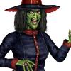Beistle Jointed Witch Decorations – 2 Pack, Poseable Halloween Cutouts, Cardstock Paper Wall Decorations, Spooky Green Witches Holding Brooms for Haunted Houses, Parties, and Seasonal Displays, 6′ 2″
