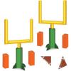 Beistle 3-D Football Goal Post Centerpieces – 2 Pack, Printed Cardboard Table Decorations with Goal Posts, Field Pylons & Footballs for Watch Parties, Sports Themes & Touchdown Event Displays, 11″