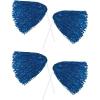 Beistle Blue Poly Shakers – 4 Pack, Handheld Plastic Cheer Shakers, Lightweight Spirit Accessories for Stage Performances, Themed Events, Pep Rallies, Photo Booth Props & Decorative Displays, 12″