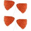 Beistle Orange Poly Shakers – 4 Pack, Handheld Plastic Cheer Shakers, Lightweight Spirit Accessories for Stage Performances, Themed Events, Pep Rallies, Photo Booth Props & Decorative Displays, 12″