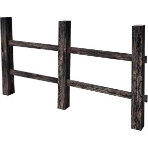 Beistle 3-D Halloween Fence Prop – Freestanding Cardboard Barrier Decoration, Rustic Spooky Scene Display Prop for Halloween Parties, Haunted Houses, Photo Backdrops & Indoor Events, 3′ 8″ x 6′ 7″