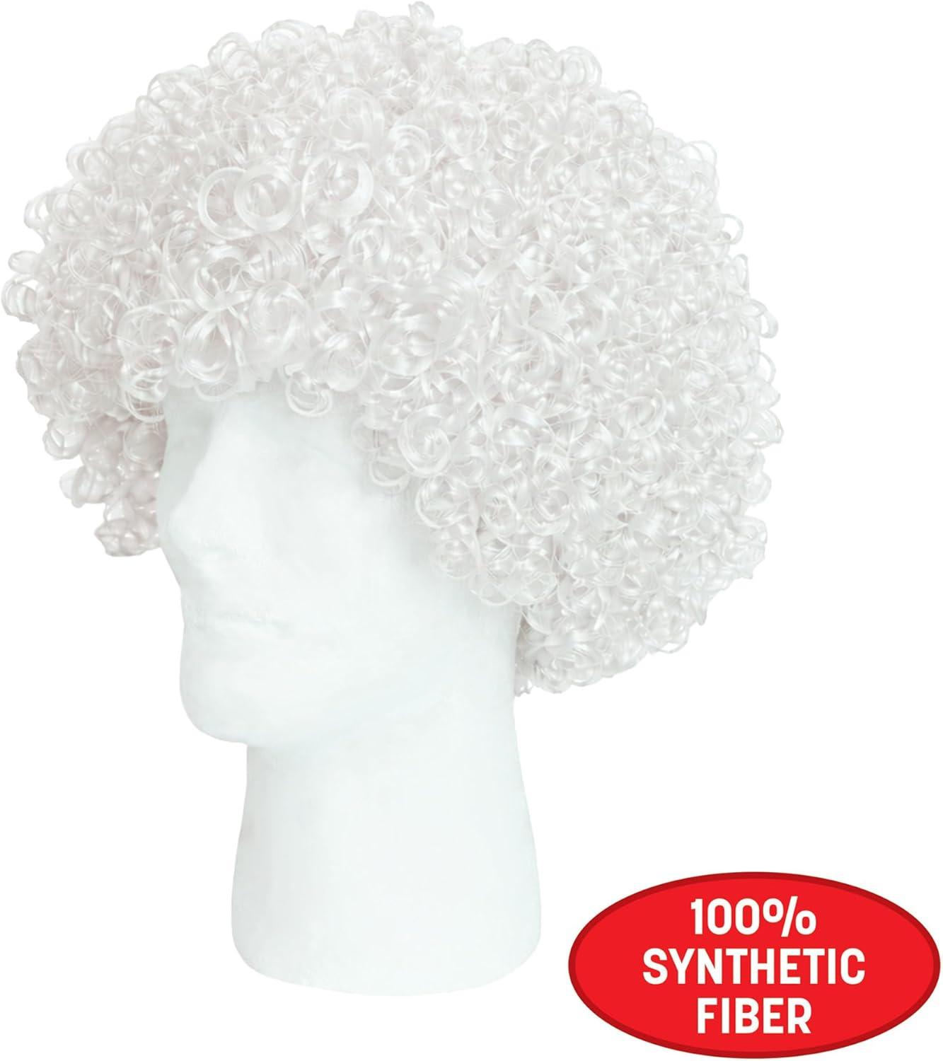image:imageBeistle Purple Curly Wig  Short Synthetic Costume Wig Bold Novelty Spirit Hair Accessory for Cosplay Halloween Costumes Themed Party Wear Stage Performances Photo Booth Props amp Event StylingWhite
