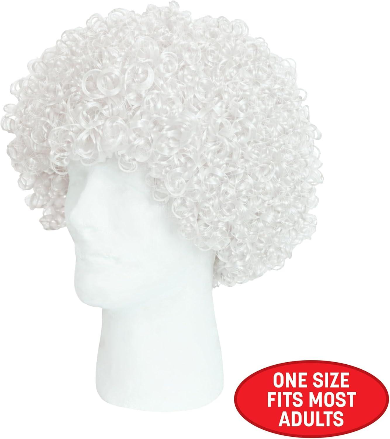 image:imageBeistle Purple Curly Wig  Short Synthetic Costume Wig Bold Novelty Spirit Hair Accessory for Cosplay Halloween Costumes Themed Party Wear Stage Performances Photo Booth Props amp Event StylingWhite