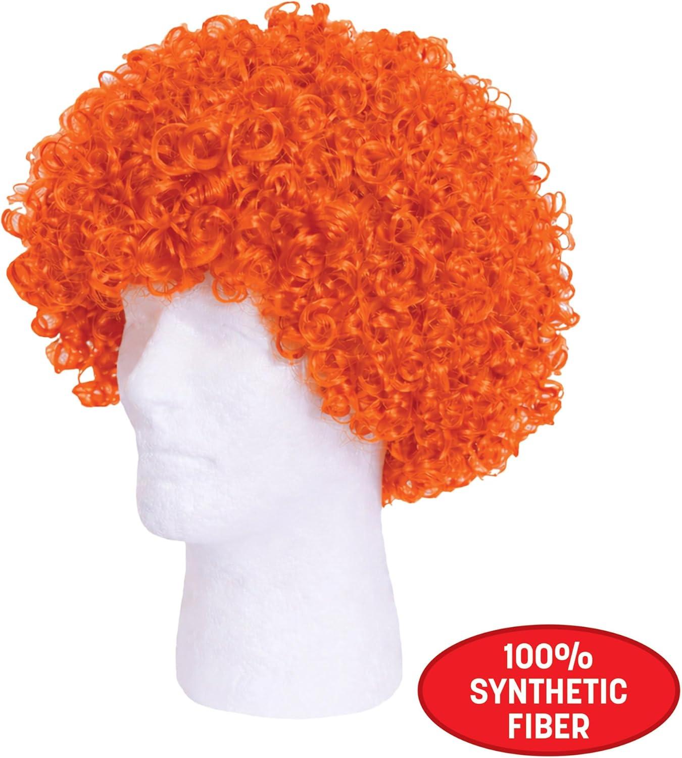image:imageBeistle Purple Curly Wig  Short Synthetic Costume Wig Bold Novelty Spirit Hair Accessory for Cosplay Halloween Costumes Themed Party Wear Stage Performances Photo Booth Props amp Event StylingOrange