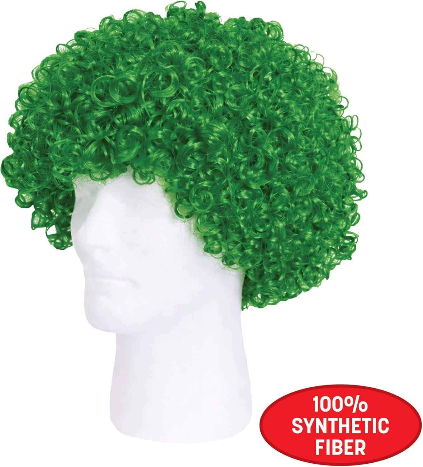 image:imageBeistle Purple Curly Wig  Short Synthetic Costume Wig Bold Novelty Spirit Hair Accessory for Cosplay Halloween Costumes Themed Party Wear Stage Performances Photo Booth Props amp Event StylingGreen