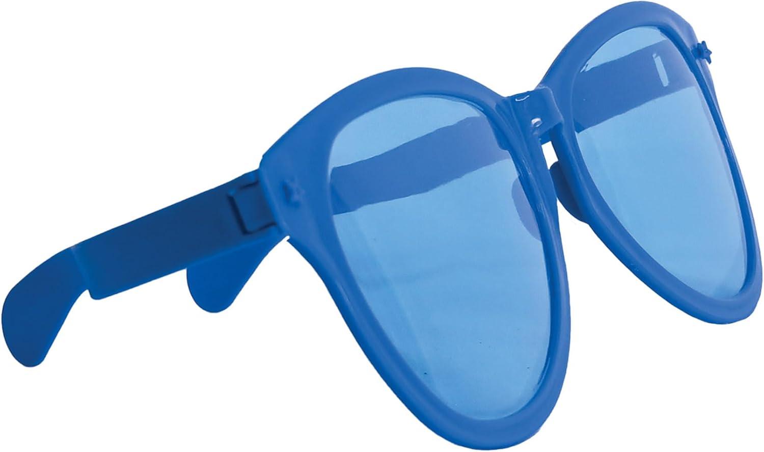 image:imageBeistle Yellow Jumbo Glasses 2 Pack Oversized Plastic Costume Eyeglasses Large Novelty Eyewear for Spirit Wear Theme Parties Stage Costumes Photo Booth Props Theatrical Events amp Display UseBlue