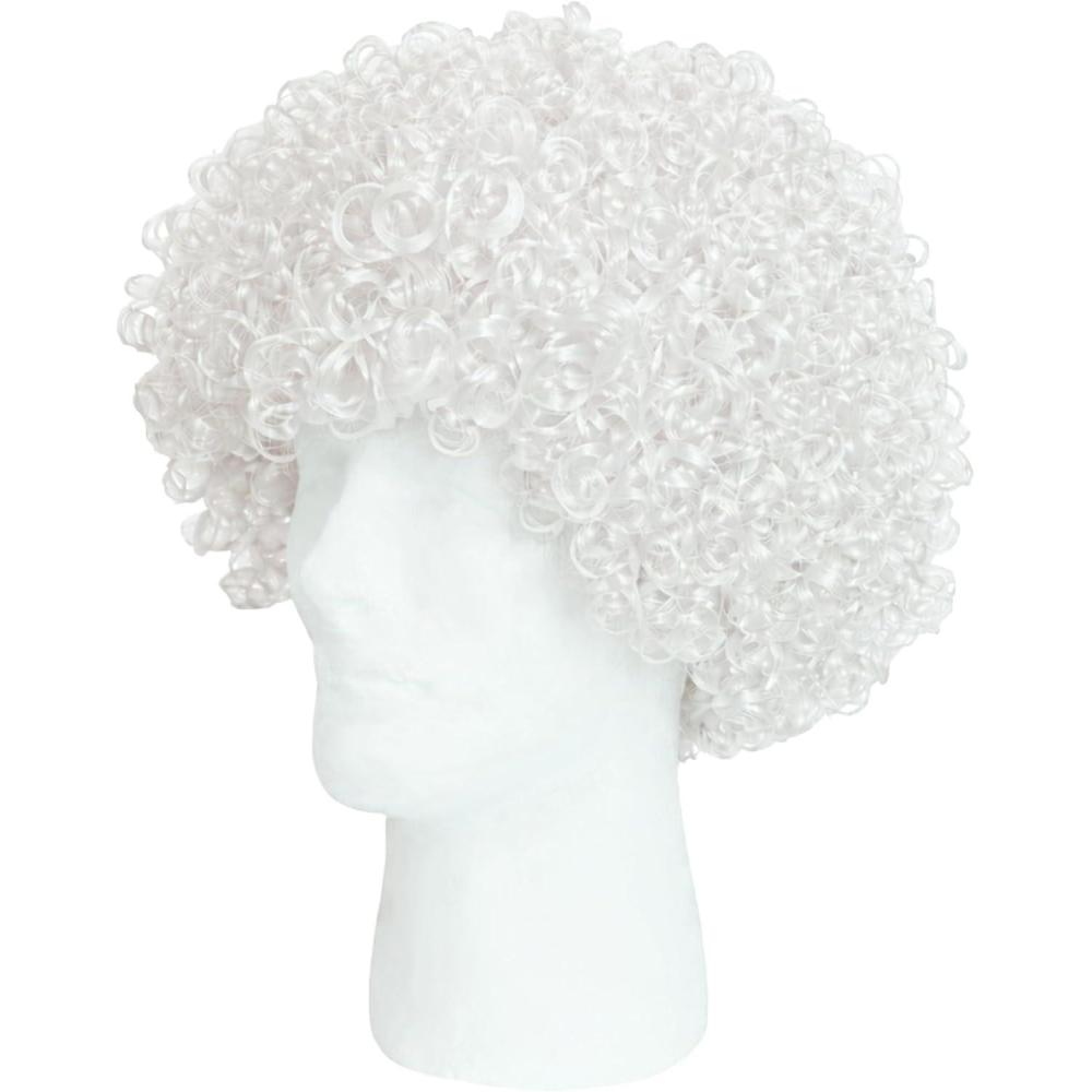 image:imageBeistle Purple Curly Wig  Short Synthetic Costume Wig Bold Novelty Spirit Hair Accessory for Cosplay Halloween Costumes Themed Party Wear Stage Performances Photo Booth Props amp Event StylingWhite