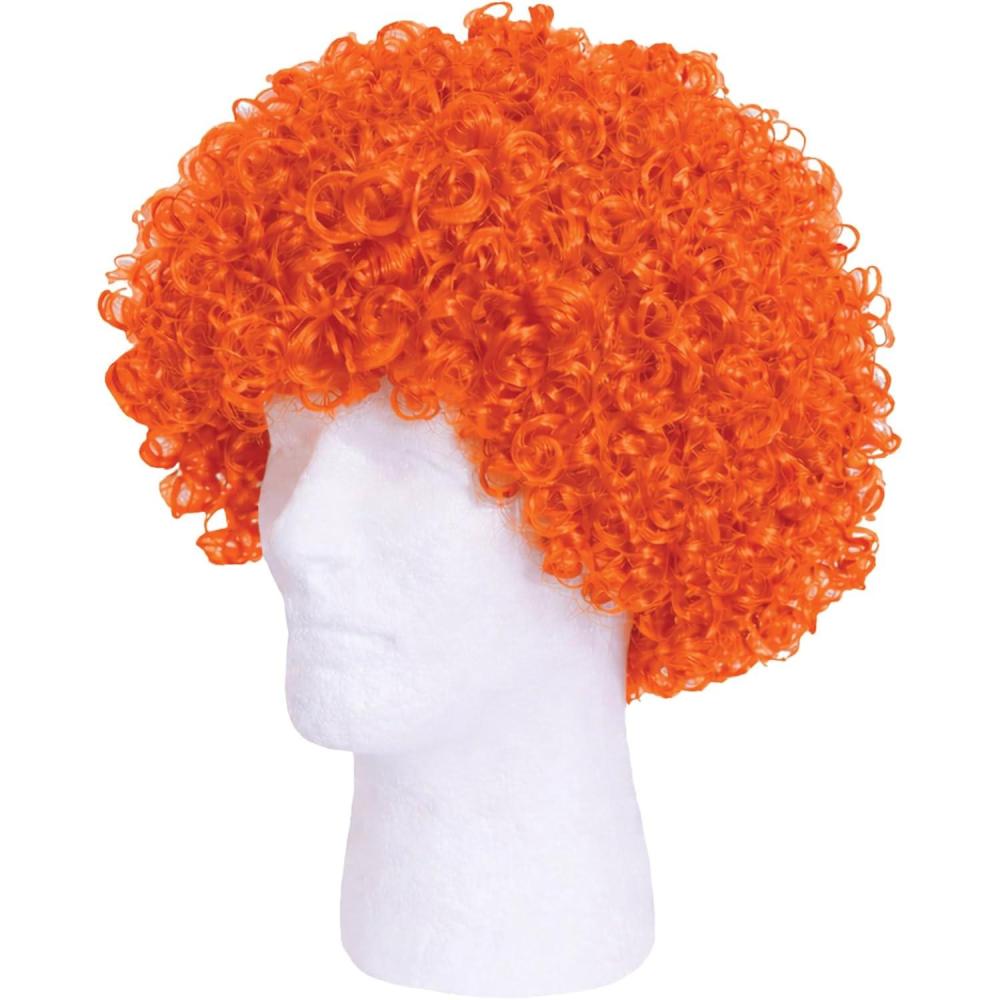 image:imageBeistle Purple Curly Wig  Short Synthetic Costume Wig Bold Novelty Spirit Hair Accessory for Cosplay Halloween Costumes Themed Party Wear Stage Performances Photo Booth Props amp Event StylingOrange