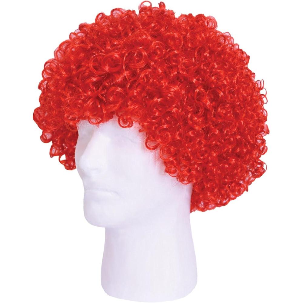 image:imageBeistle Purple Curly Wig  Short Synthetic Costume Wig Bold Novelty Spirit Hair Accessory for Cosplay Halloween Costumes Themed Party Wear Stage Performances Photo Booth Props amp Event StylingRed