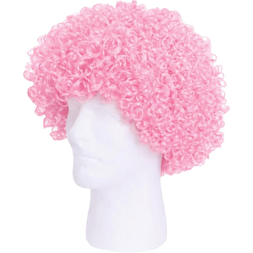 image:imageBeistle Purple Curly Wig  Short Synthetic Costume Wig Bold Novelty Spirit Hair Accessory for Cosplay Halloween Costumes Themed Party Wear Stage Performances Photo Booth Props amp Event StylingPink