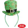 Beistle Leprechaun Top Hat Headband – St. Patrick’s Day Shamrock Headwear, Festive Green and Gold Irish Party Costume Accessory for Pub Crawls, Bar Celebrations, Parades, Parties, and Holiday Events