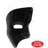 Beistle Phantom Mask Party Bundle – 12 Black & 12 White Vertical Half Face Masks with Elastic, Costume Accessories for Masquerade Events, Theater Productions, Halloween Parties & Mardi Gras Themes