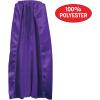 Beistle Purple Fabric Capes – 2 Pack, Lightweight Polyester Costume Capes with Tie Closures, Hero Accessories for Halloween, Cosplay, Theatrical Costumes, Group Themes & Photo Booth Props, 30″