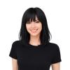 Beistle Purple Long Bob Wig – Straight Synthetic Costume Wig with Bangs, Shoulder-Length Hair Accessory for Halloween Costumes, Themed Party Wear, Stage Performances, Photo Booth Props & Event Styling(Black)