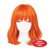 Beistle Purple Long Bob Wig – Straight Synthetic Costume Wig with Bangs, Shoulder-Length Hair Accessory for Halloween Costumes, Themed Party Wear, Stage Performances, Photo Booth Props & Event Styling(Orange)