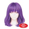 Beistle Purple Long Bob Wig – Straight Synthetic Costume Wig with Bangs, Shoulder-Length Hair Accessory for Halloween Costumes, Themed Party Wear, Stage Performances, Photo Booth Props & Event Styling(Purple)
