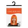 Beistle Purple Long Bob Wig – Straight Synthetic Costume Wig with Bangs, Shoulder-Length Hair Accessory for Halloween Costumes, Themed Party Wear, Stage Performances, Photo Booth Props & Event Styling(Orange)