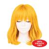 Beistle Purple Long Bob Wig – Straight Synthetic Costume Wig with Bangs, Shoulder-Length Hair Accessory for Halloween Costumes, Themed Party Wear, Stage Performances, Photo Booth Props & Event Styling(Yellow)