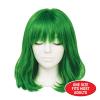 Beistle Purple Long Bob Wig – Straight Synthetic Costume Wig with Bangs, Shoulder-Length Hair Accessory for Halloween Costumes, Themed Party Wear, Stage Performances, Photo Booth Props & Event Styling(Green)