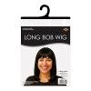Beistle Purple Long Bob Wig – Straight Synthetic Costume Wig with Bangs, Shoulder-Length Hair Accessory for Halloween Costumes, Themed Party Wear, Stage Performances, Photo Booth Props & Event Styling(Black)