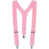 Beistle White Suspenders(Pink)
