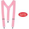 Beistle White Suspenders(Pink)
