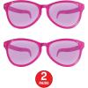 Beistle Yellow Jumbo Glasses – 2 Pack, Oversized Plastic Costume Eyeglasses, Large Novelty Eyewear for Spirit Wear, Theme Parties, Stage Costumes, Photo Booth Props, Theatrical Events & Display Use(Pink)
