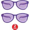 Beistle Yellow Jumbo Glasses – 2 Pack, Oversized Plastic Costume Eyeglasses, Large Novelty Eyewear for Spirit Wear, Theme Parties, Stage Costumes, Photo Booth Props, Theatrical Events & Display Use(Purple)