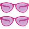 Beistle Yellow Jumbo Glasses – 2 Pack, Oversized Plastic Costume Eyeglasses, Large Novelty Eyewear for Spirit Wear, Theme Parties, Stage Costumes, Photo Booth Props, Theatrical Events & Display Use(Pink)