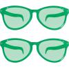 Beistle Yellow Jumbo Glasses – 2 Pack, Oversized Plastic Costume Eyeglasses, Large Novelty Eyewear for Spirit Wear, Theme Parties, Stage Costumes, Photo Booth Props, Theatrical Events & Display Use(Green)