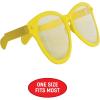 Beistle Yellow Jumbo Glasses – 2 Pack, Oversized Plastic Costume Eyeglasses, Large Novelty Eyewear for Spirit Wear, Theme Parties, Stage Costumes, Photo Booth Props, Theatrical Events & Display Use(Yellow)