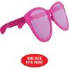 Beistle Yellow Jumbo Glasses – 2 Pack, Oversized Plastic Costume Eyeglasses, Large Novelty Eyewear for Spirit Wear, Theme Parties, Stage Costumes, Photo Booth Props, Theatrical Events & Display Use(Pink)