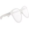 Beistle Yellow Jumbo Glasses – 2 Pack, Oversized Plastic Costume Eyeglasses, Large Novelty Eyewear for Spirit Wear, Theme Parties, Stage Costumes, Photo Booth Props, Theatrical Events & Display Use(White)