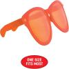Beistle Yellow Jumbo Glasses – 2 Pack, Oversized Plastic Costume Eyeglasses, Large Novelty Eyewear for Spirit Wear, Theme Parties, Stage Costumes, Photo Booth Props, Theatrical Events & Display Use(Orange)