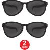 Beistle Yellow Jumbo Glasses – 2 Pack, Oversized Plastic Costume Eyeglasses, Large Novelty Eyewear for Spirit Wear, Theme Parties, Stage Costumes, Photo Booth Props, Theatrical Events & Display Use(Black)
