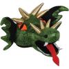 Beistle Plush Dragon Head Hat – Medieval Party Supplies, Halloween Dress Up Costume Accessory, Fantasy Novelty Headwear, Photo Booth Props, Mythical Creature Cap