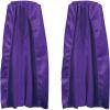 Beistle Purple Fabric Capes – 2 Pack, Lightweight Polyester Costume Capes with Tie Closures, Hero Accessories for Halloween, Cosplay, Theatrical Costumes, Group Themes & Photo Booth Props, 30″