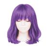 Beistle Purple Long Bob Wig – Straight Synthetic Costume Wig with Bangs, Shoulder-Length Hair Accessory for Halloween Costumes, Themed Party Wear, Stage Performances, Photo Booth Props & Event Styling(Purple)