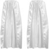 Beistle White Fabric Capes – 2 Pack, Lightweight Polyester Costume Capes with Tie Closures, Hero Accessories for Halloween, Cosplay, Theatrical Costumes, Group Themes & Photo Booth Props, 30″