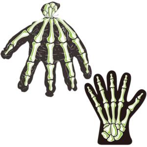 Beistle Company 00601 Skeleton Hand Treat Bags – Pack of 24