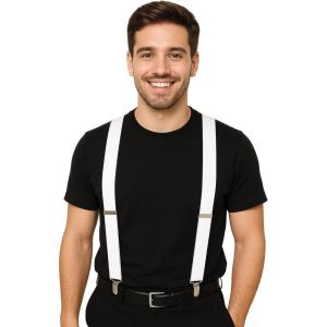 Beistle White Suspenders(White)