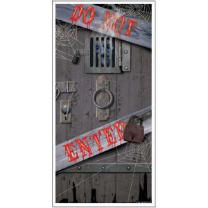 Haunted Halloween Door Cover 30in. x 5ft. Pkg/12